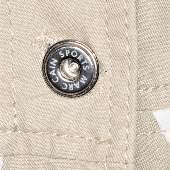 MARCCAIN Beige Linen Blend Blazer/Jacket Size 6 - US 14 - Picture 8 of 11